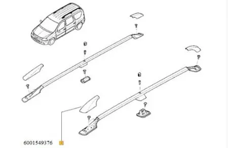 Capac bara longitudinala stanga fata Dacia Logan MCV Cel mai bun preț