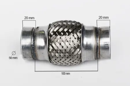 Chilipir RACORD FLEXIBIL INNER & OUTER BRAID (B) 50x100 MM
