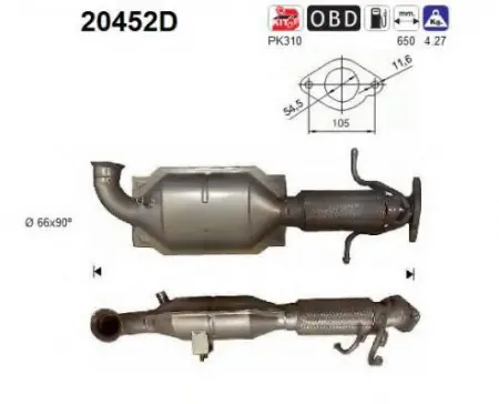 Calitate înaltă Catalizator Ford Galaxy 2006-2015