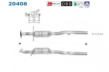 Calitate înaltă Catalizator Ford Focus 1998-2004