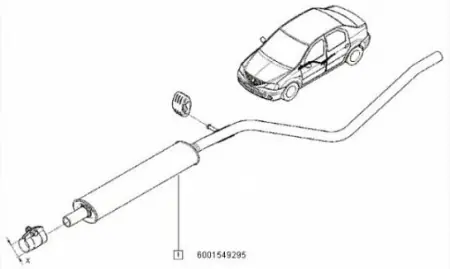 Toba intermediara Dacia Logan 1.6 16v Doar azi