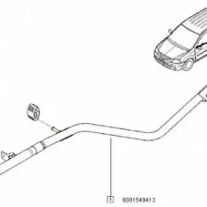 Teava legatura Dacia Logan MCV Cel mai vândut