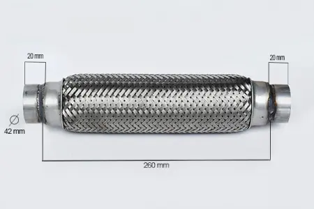 Comandă acum RACORD FLEXIBIL INNER & OUTER BRAID (B) 42x260 MM