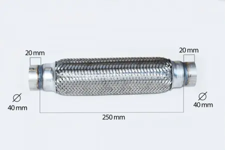 Cumpără online RACORD FLEXIBIL INNER & OUTER BRAID (B) 40X250 MM