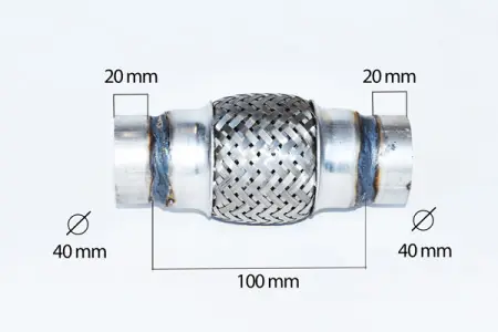 Preț redus RACORD FLEXIBIL INNER & OUTER BRAID (B) 40X100 MM