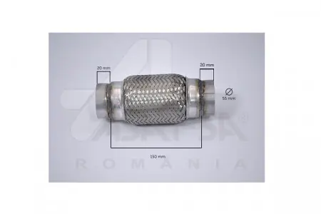 RACORD FLEXIBIL INNER & OUTER BRAID (B) 55X150 MM Reduceri