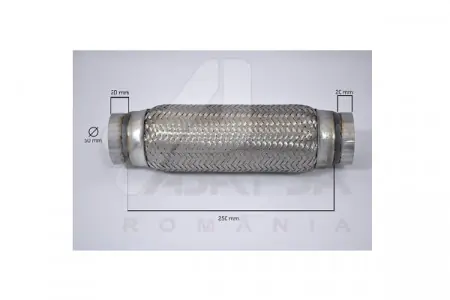 Plată sigură RACORD FLEXIBIL INNER & OUTER BRAID (B) 60X250 MM