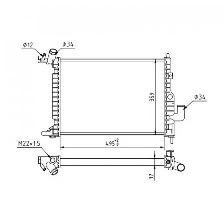 Reduceri Radiator racire OPEL VECTRA B 1995-2003
