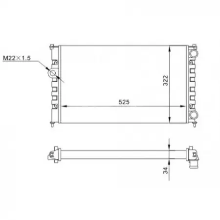 Plată sigură Radiator racire SEAT CORDOBA 1993-1999