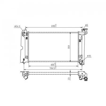 Radiator racire TOYOTA COROLLA 2002-2007 Ultima șansă