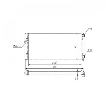 Radiator racire VW GOLF 3 1991-1997 Preț redus