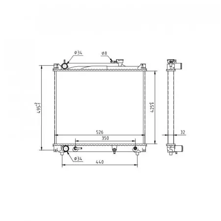 Chilipir Radiator racire SUZUKI GRAND VITARA 1997-2008