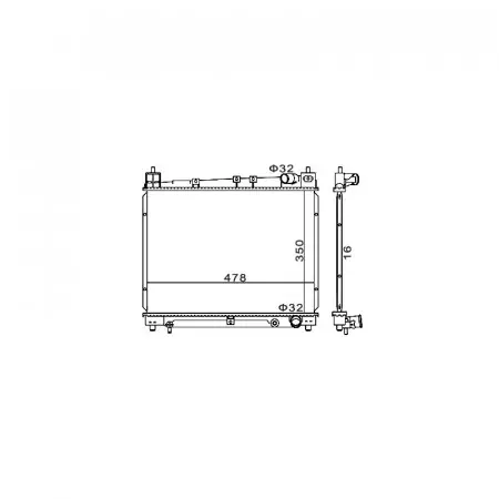 Reducere de preț Radiator racire TOYOTA YARIS 1999-2005
