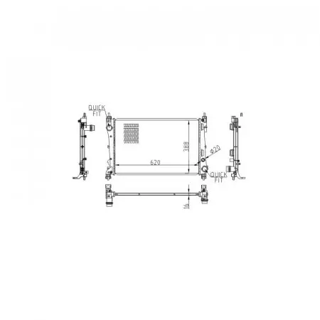 Cel mai vândut Radiator racire FIAT DOBLO 2009-2023