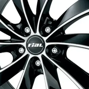 Jante RIAL 7,5x16 Lugano 756 negru 5x108 ET48 CH70,1 Calitate înaltă