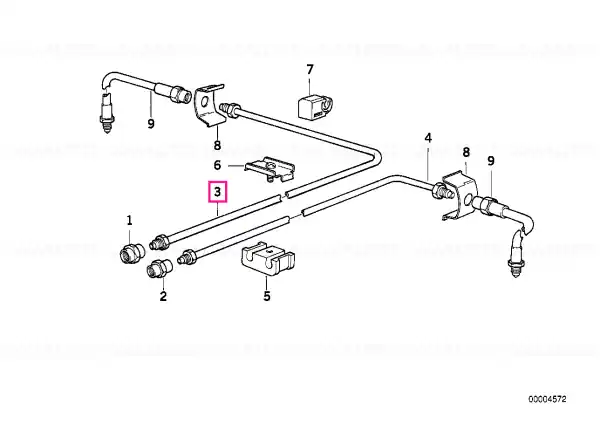 Livrare expres Tub frana M10/M12-4115MM - BMW