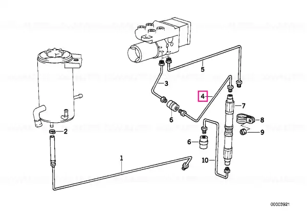 Plată securizată Tub frana M10/M10-310MM - BMW