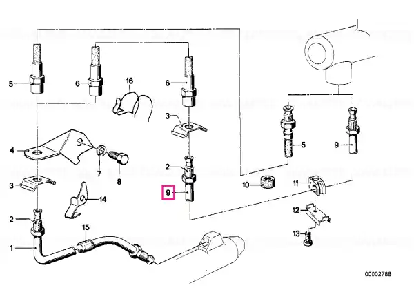 Expediere rapidă Tub frana M10/M10-829MM - BMW