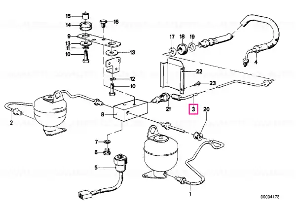 Premium Tub frana M10/M10-900MM - BMW