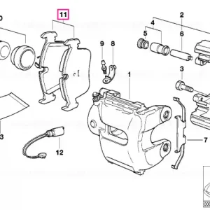 Preț redus Kit reparatie placute frana - BMW