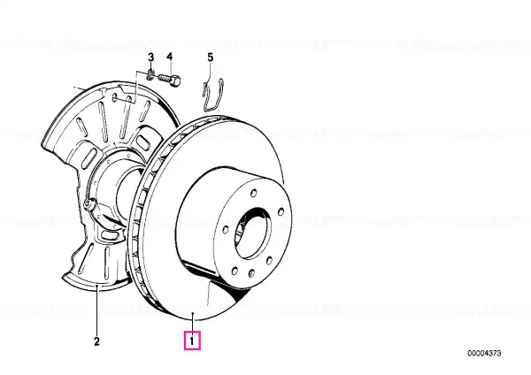 Disc frână ventilat 282X25 - BMW Chilipir