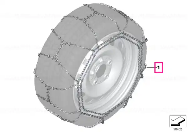 Expediere rapidă Sistem lanțuri zăpadă Rud-Matic Disc - BMW