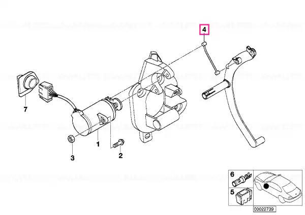 Cablu Bowden PWG/L=56MM - BMW Ofertă specială