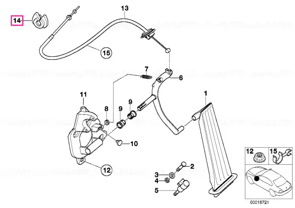 Inel etanș cablu accelerație D=25MM/5MM - BMW Cumpărături sigure