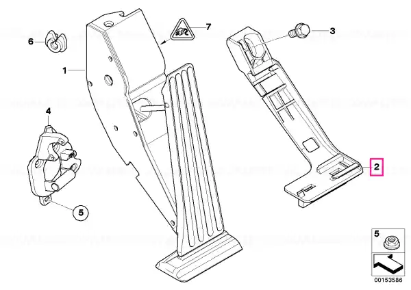Lichidare de stoc Placă adaptor modul pedală accelerație - BMW