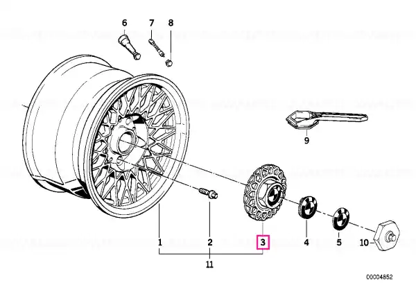 Capac butuc D=171MM - BMW Preferatul clienților
