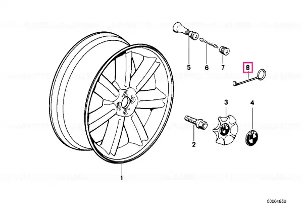 Cumpără acum Extractor capac butuc - BMW