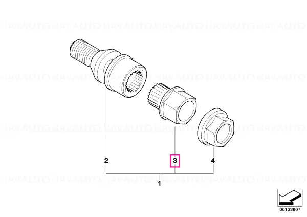 Adaptor cod CODE 36/SW19MM - BMW Reducere