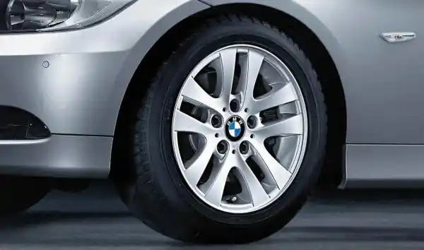 Disponibil imediat Janta aliaj usor - Double Spoke 156 - Argintiu (Reflex Silver) - 7Jx16 ET:34 - BMW Seria 3 E90 E91
