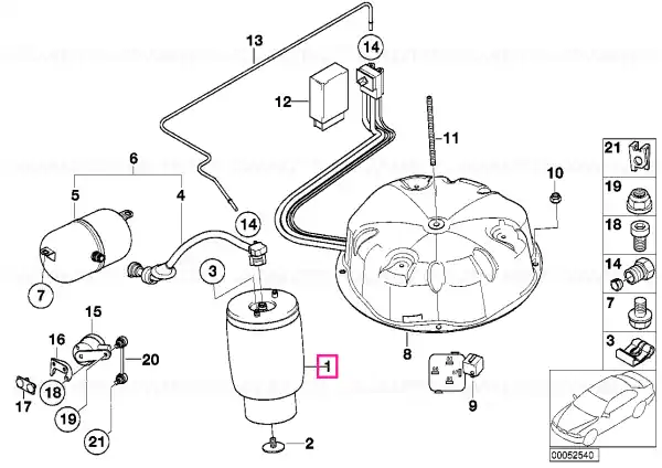 Reducere specială Arc pneumatic drept - BMW