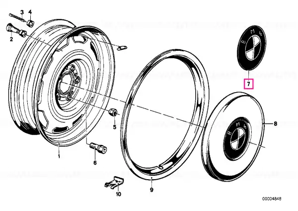 Emblema cu film adeziv D=82MM - BMW Transport gratuit