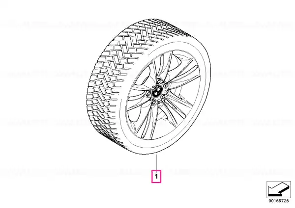 Noutate Roată iarnă aliaj 255/55R18 105H - BMW