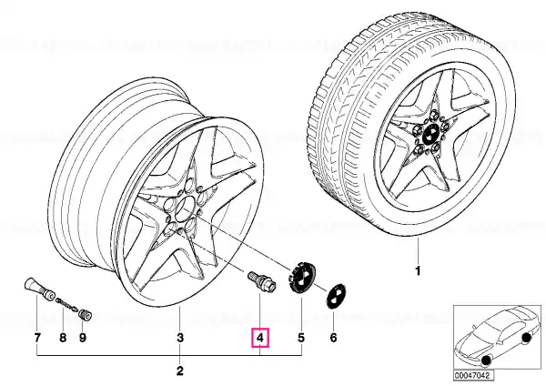 Șurub roată M14X1,5/SW17MM - BMW Ultima șansă