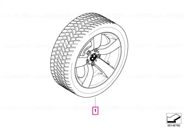 Roată completă de iarnă - Star Spoke 122 cu anvelopa Goodyear Eagle UG GW3 ROF - 245/45R17 99V XL - BMW Seria 5 E60/E61 AWD Cel mai bun preț