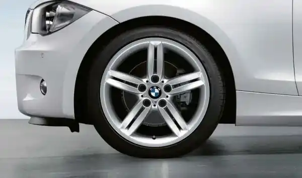 Janta aliaj usor - M Performance Double Spoke 208M - Argintiu (Silver) - 8Jx18 ET:49 - BMW Seria 1 E81 E87 Calitate înaltă