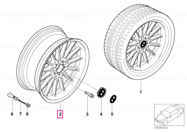 Cumpără acum Jantă aliaj ușor Brilliantline 10JX20 ET:24 10JX20 ET:24 - BMW