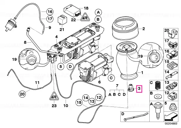 Spinot de retentie arc pneumatic - BMW Ofertă de sezon