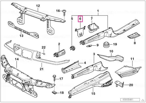 Suport radiator dreapta - BMW Ieftin