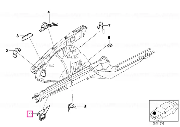 Retur gratuit Suport radiator dreapta - BMW