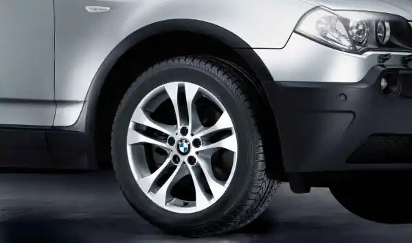 Janta aliaj usor - Double Spoke 205 - Argintiu (Silver) - 8Jx18 ET:46 - BMW X3 E83 Calitate înaltă