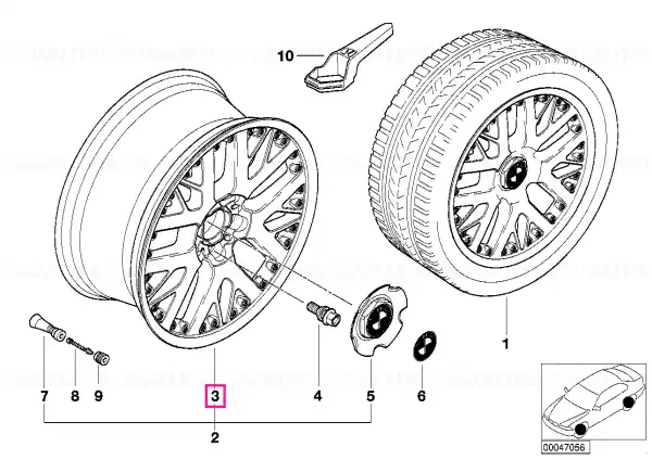 Jantă aliaj bicomponentă ET:45 10JX19 10JX19 ET:45 - BMW Super ofertă