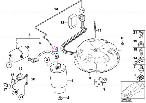 Ultima șansă Conexiune filetată D=4MM - BMW