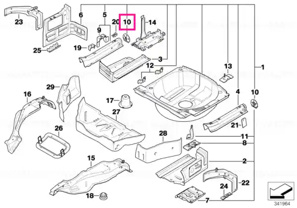 Discount Suport amortizor șoc dreapta - BMW