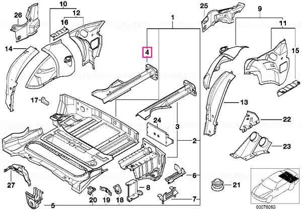 Vezi acum Longeron lateral spate dreapta - BMW