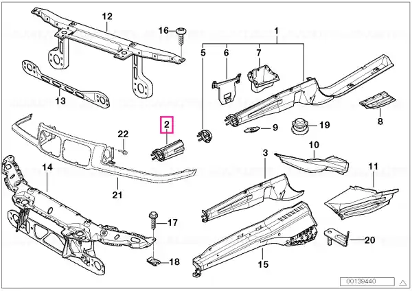 Secțiune suport motor dreapta - BMW Ieftin