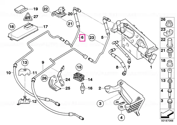 Linie presiune bloc supape M14X1,5/M16X1,5 - BMW Reducere specială